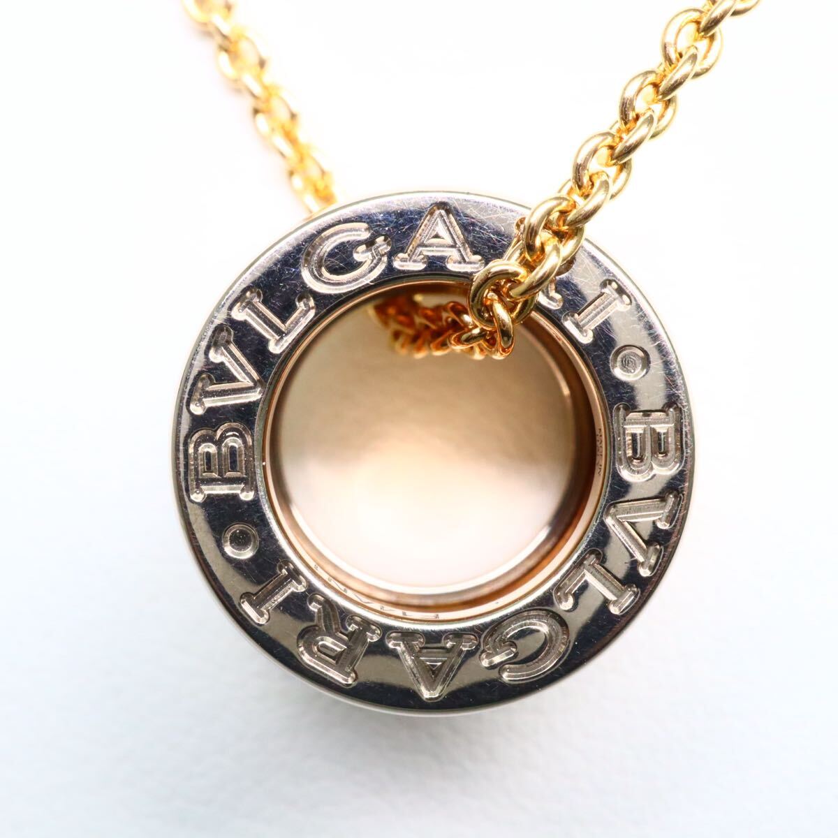 1円〜!!美品!!BVLGARI(ブルガリ)箱付き!!《K18 B-ZERO1 ネックレス》M 約14.1g 約45.0cm necklace jewelry ジュエリー FB9/FC1 E888_5