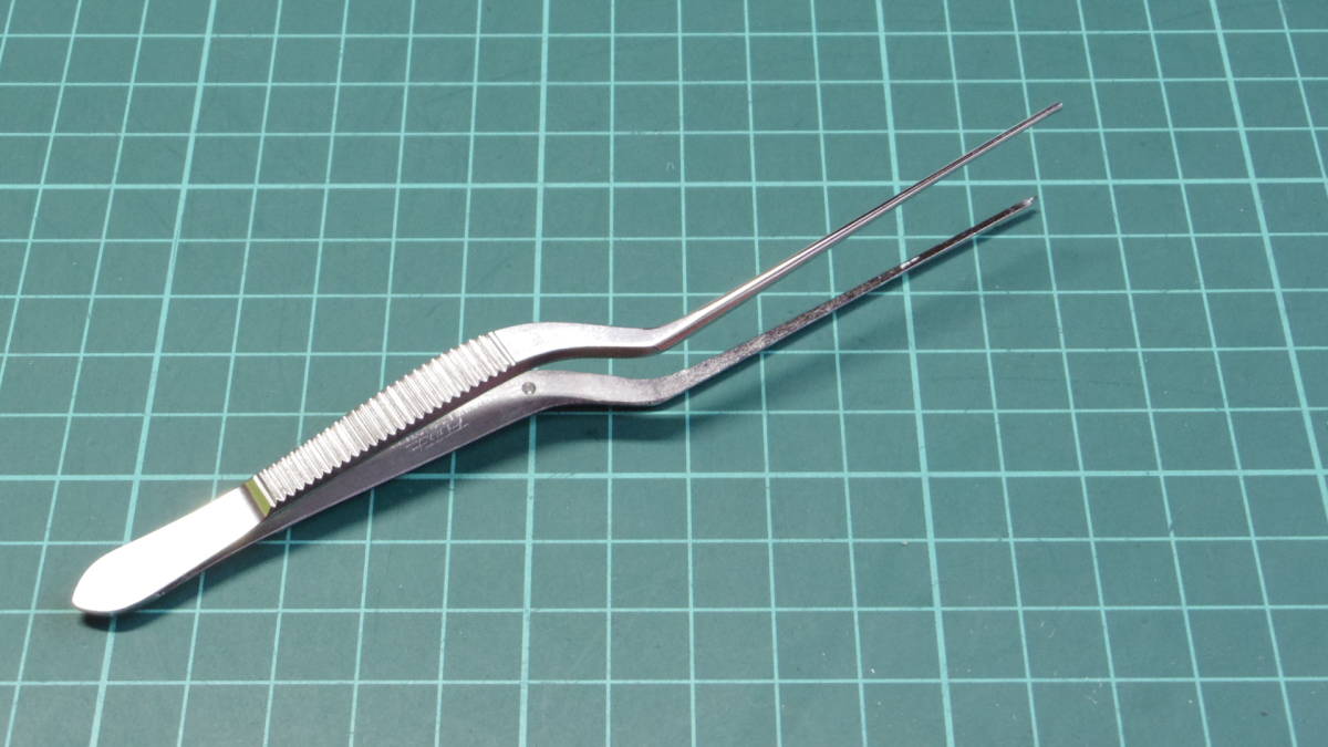 （131）新品　耳鼻用ピンセット　ルーツェ　鑷子　有鈎　ファースト（鉗子　持針器　剪刀　鈎　開創器）医療器具　外科　整形外科_8