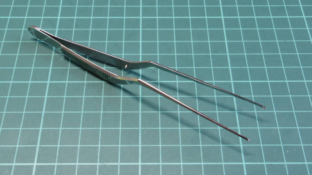 （131）新品　耳鼻用ピンセット　ルーツェ　鑷子　有鈎　ファースト（鉗子　持針器　剪刀　鈎　開創器）医療器具　外科　整形外科_9