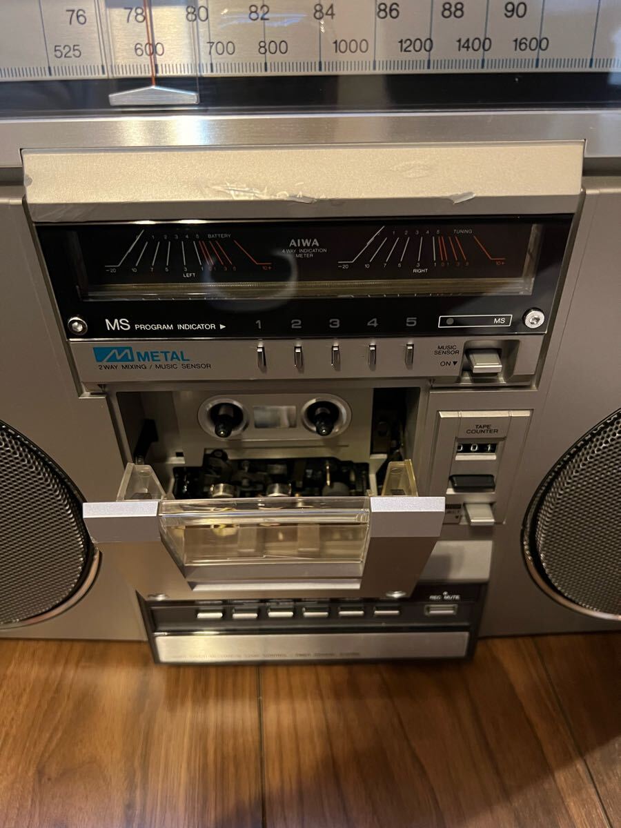 AIWA アイワ CS-75X ラジカセ ラジオ FM/AM ステレオ カセット