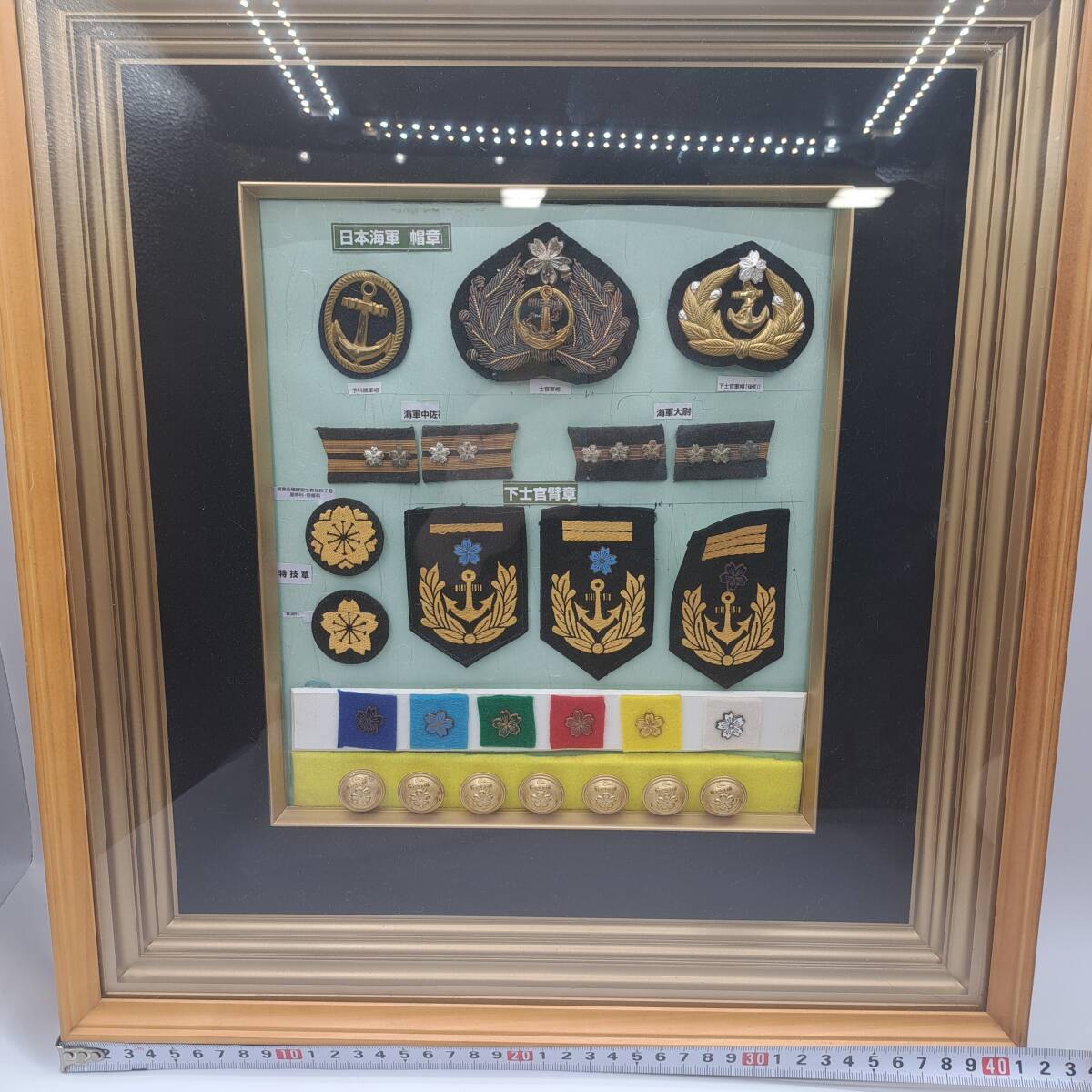N40834○ 日本海軍 帽章 肩章 臂章 階級章 バッジ 兵科色 特技章