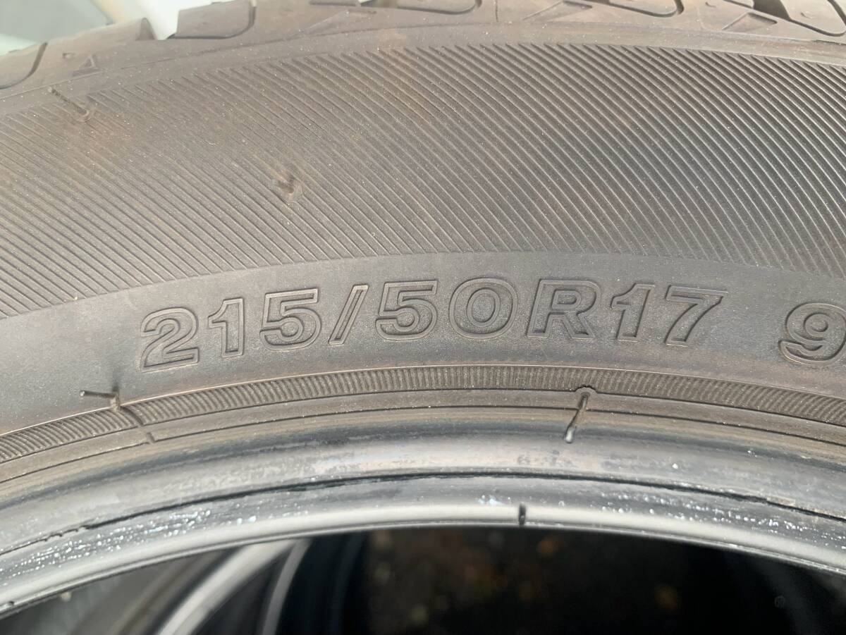 【100円スタート】215/50R17 SEIBERLING SL201 2022年製 中古保管タイヤ バリ溝 状態良好 ウィッシュ プリウスα ステージア アテンザ _2