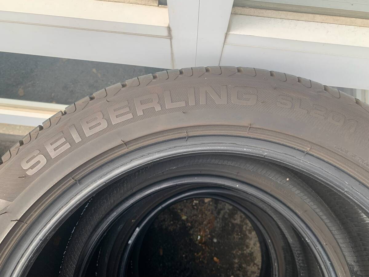 【100円スタート】215/50R17 SEIBERLING SL201 2022年製 中古保管タイヤ バリ溝 状態良好 ウィッシュ プリウスα ステージア アテンザ _4