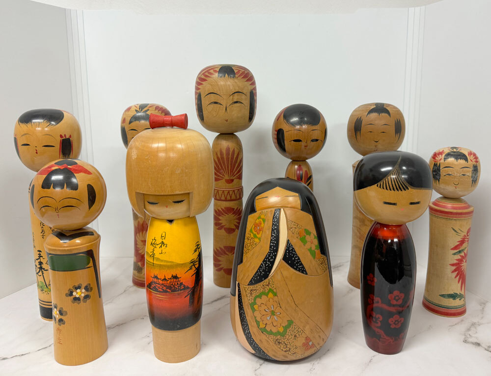 創作こけし 伝統工芸品　美術品　遺品整理　昭和レトロ　三平さん好きな方へ ☆創作こけし 伝統こけし 内閣総理大臣賞 清原たかを 他 まとめ 伝統