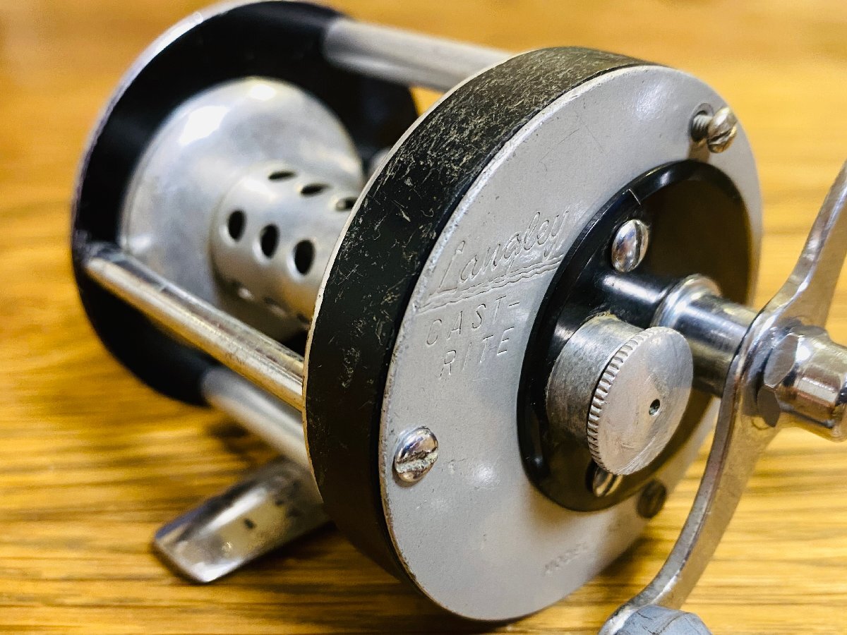 Langley CAST-RITE Model 380A USA 希少モデル ラングレー アメリカンビンテージ ダイレクトリール オールドタックル オールドリール_1