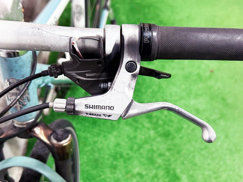 地域限定送料無料★そこそこ美品 中古★Bianchi ビアンキ CIELO クロスバイク チェレステ シマノ変速【Bianchi CIELO】ERC4_7