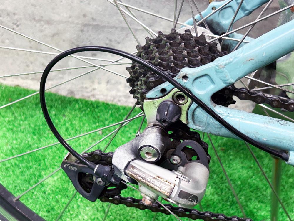 地域限定送料無料★そこそこ美品 中古★Bianchi ビアンキ CIELO クロスバイク チェレステ シマノ変速【Bianchi CIELO】ERC4_8