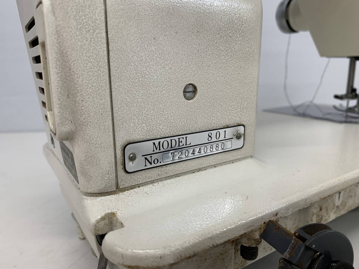 K　JANOME　ジャノメ　ミシン　MODEL　801　足踏みミシン　本体のみ　フットペダル　使い方の手びき　付属品付き_7