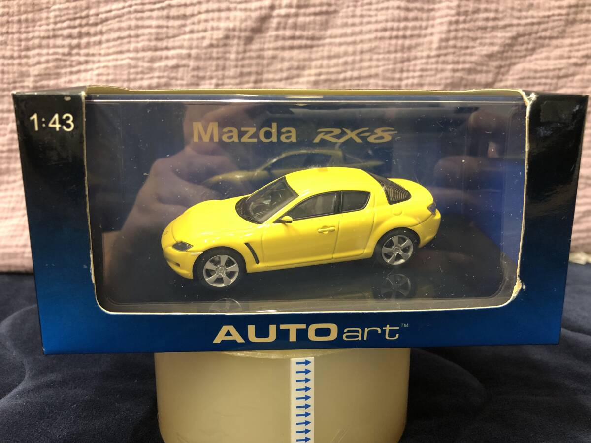 当時物！在庫品・AUTO art・1/43 マツダ RX-8 (イエロー)・未開封品・現品限り！_1