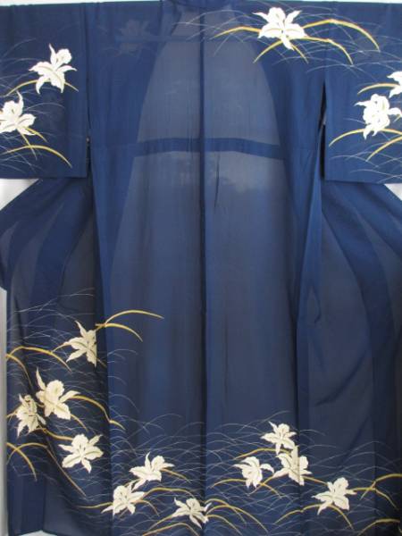 夏用横絽ゆり模様付け下げ 練習用か材料として 着丈１５４ 付下げ 売買されたオークション情報 Yahooの商品情報をアーカイブ公開 オークファン Aucfan Com