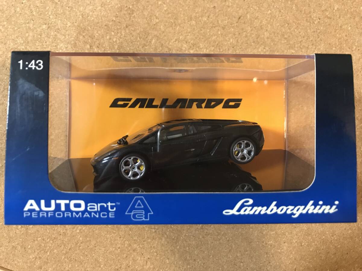 【1円～】AUTOart ランボルギーニ ガヤルド メタリックブラック オートアート ミニカー 1/43_1