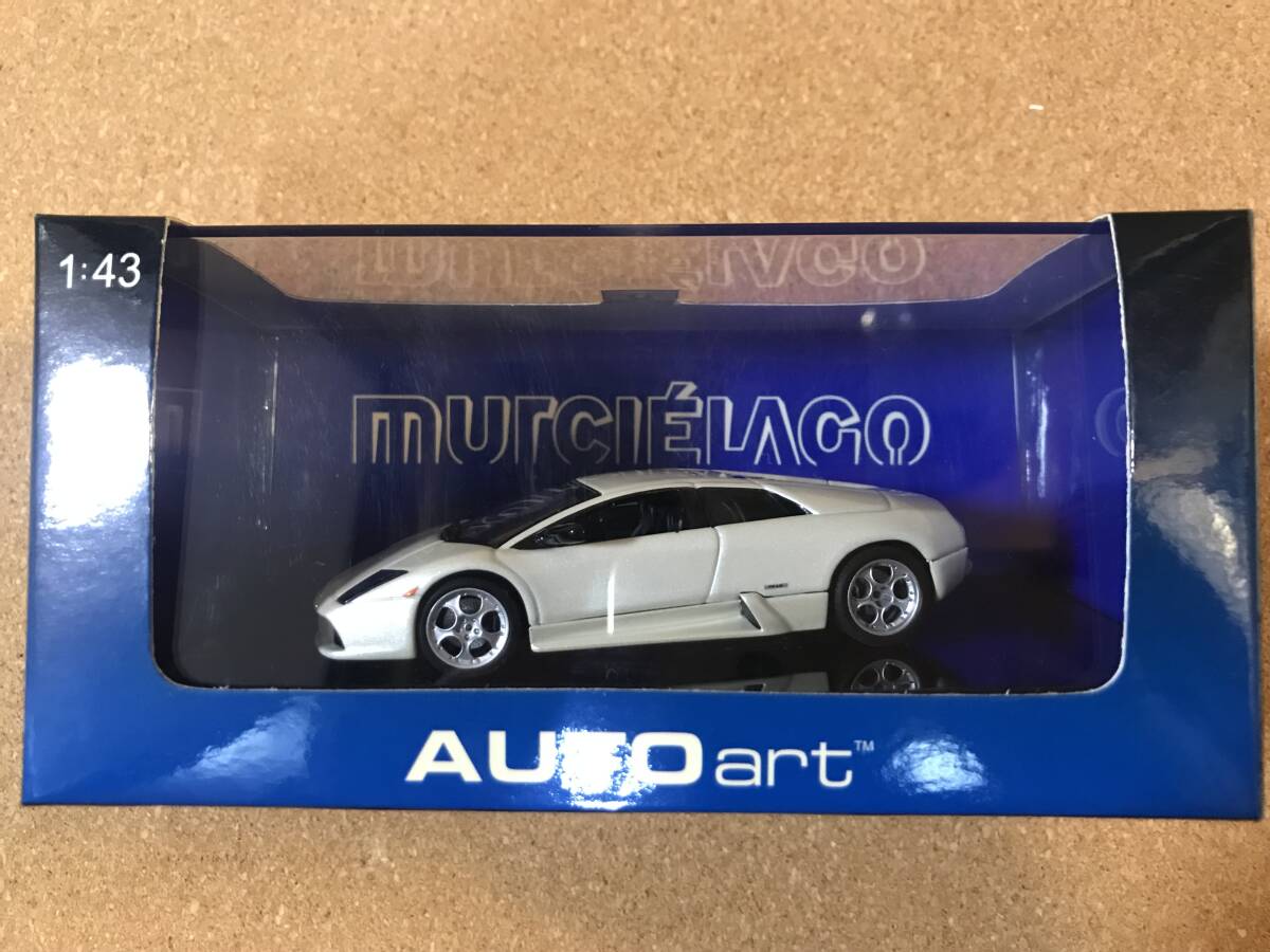 【1円～】AUTOart ランボルギーニ ムルシエラゴ バルーンホワイト 2001 オートアート ミニカー 1/43 _1