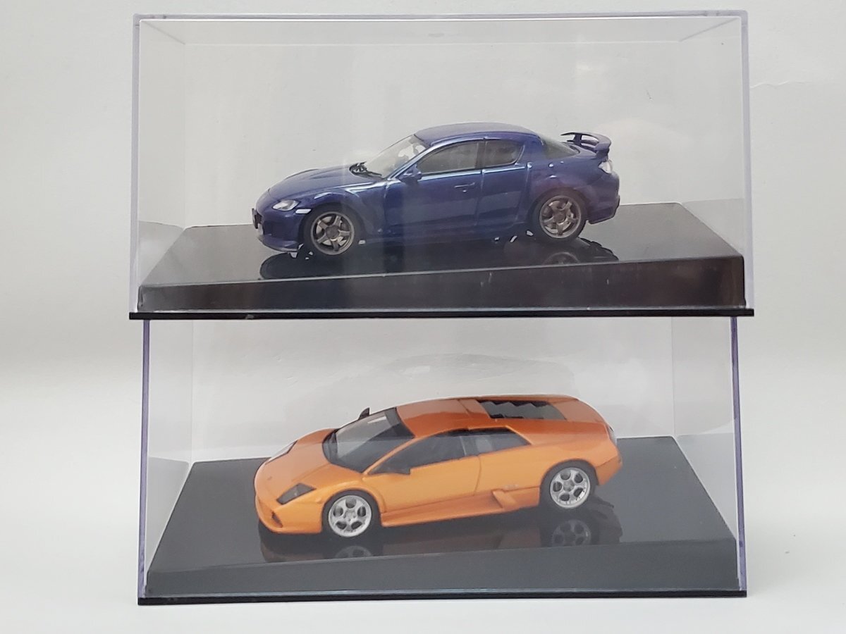 ▽ AUTOart オートアート 1/43 Lamborghini ランボルギーニ ムルシエラゴ オレンジ / MAZDA RX-8 マツダスピード 2台セット ※外箱欠品_1