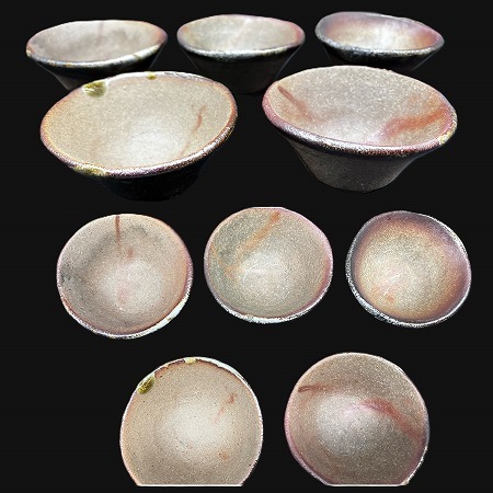 備前焼 【小山一草作】備前手造 煎茶器 共箱 宝瓶 湯冷まし 爬虫類