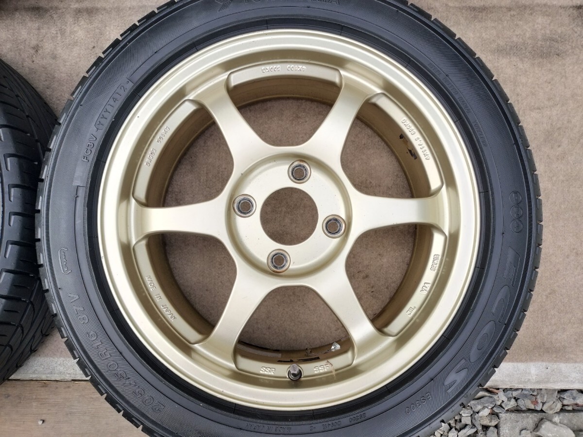 SSR TYPE-C 16インチ 7J 4H PCD114.3 +42 タイヤ 205/50R16☆16×7J 4穴