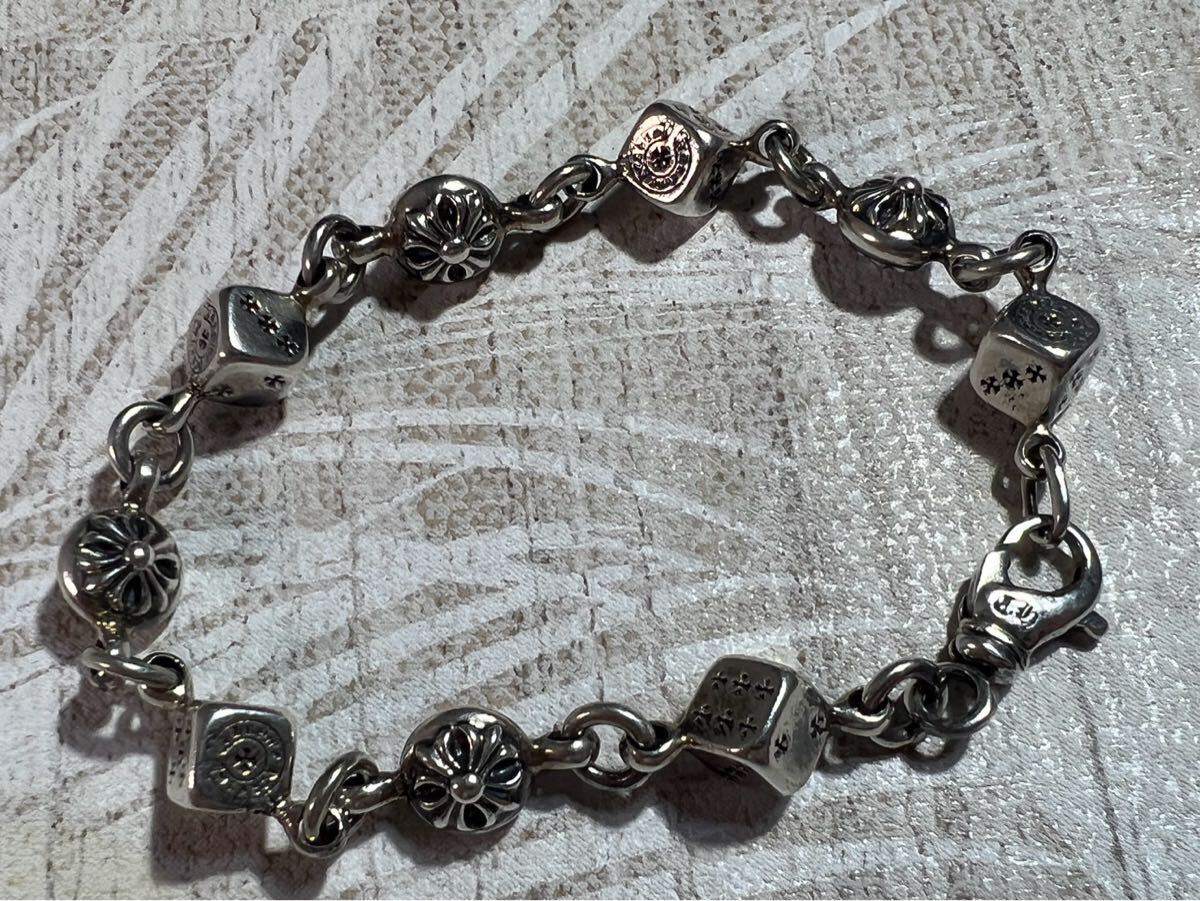 CHROME HEARTS クロムハーツ ダイス&クロスボール ブレスレット 10