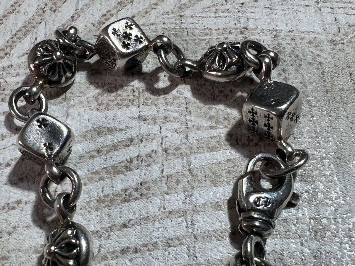 CHROME HEARTS クロムハーツ ダイス&クロスボール ブレスレット 10