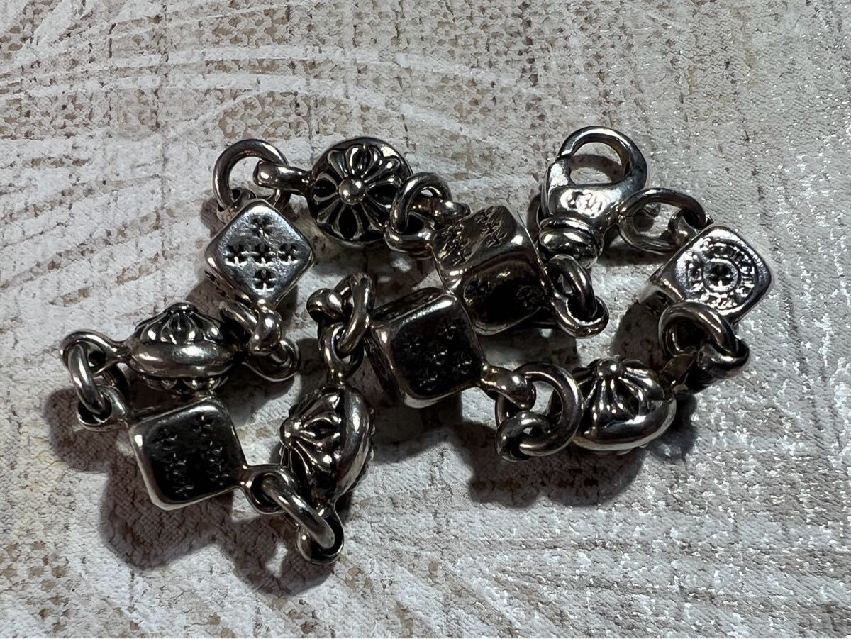 CHROME HEARTS クロムハーツ ダイス&クロスボール ブレスレット 10