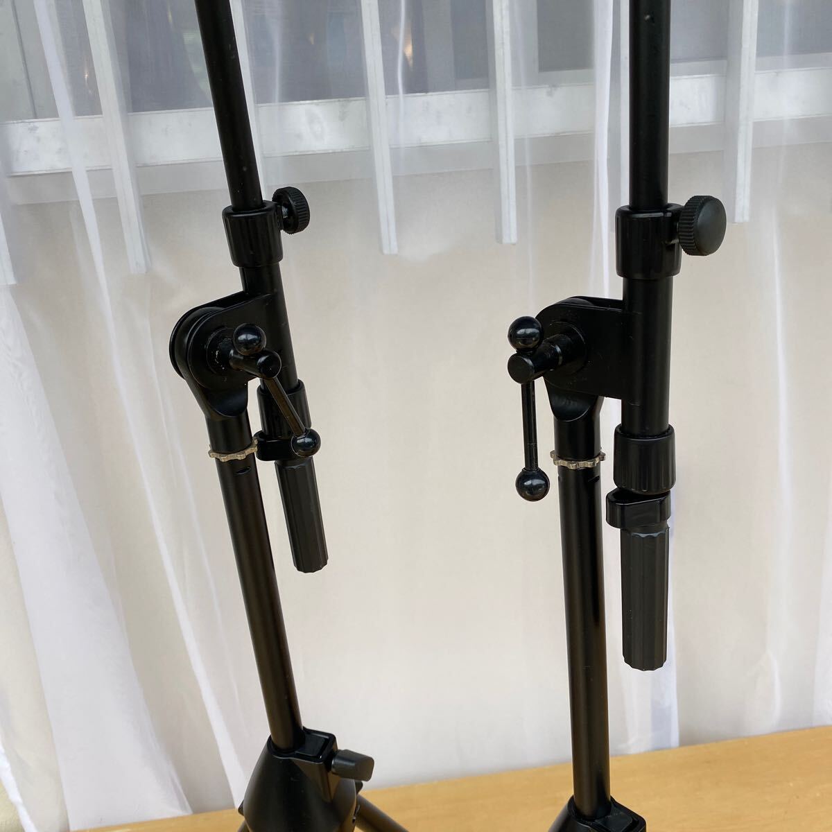 マイクスタンド 折りたたみ式 ショートブームマイクスタンド　２個まとめ売り ブラック_6