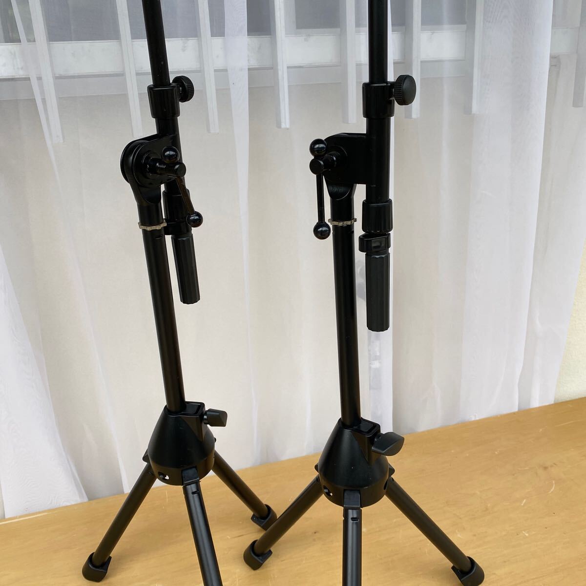 マイクスタンド 折りたたみ式 ショートブームマイクスタンド　２個まとめ売り ブラック_9