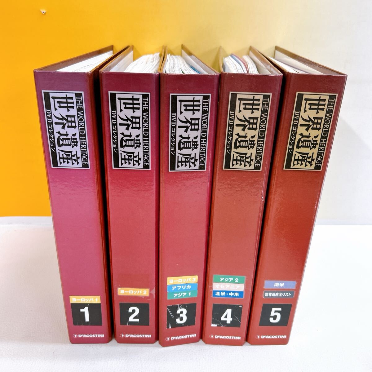 N-T6/7 世界遺産 デアゴスティーニ DVDコレクション バインダー5冊