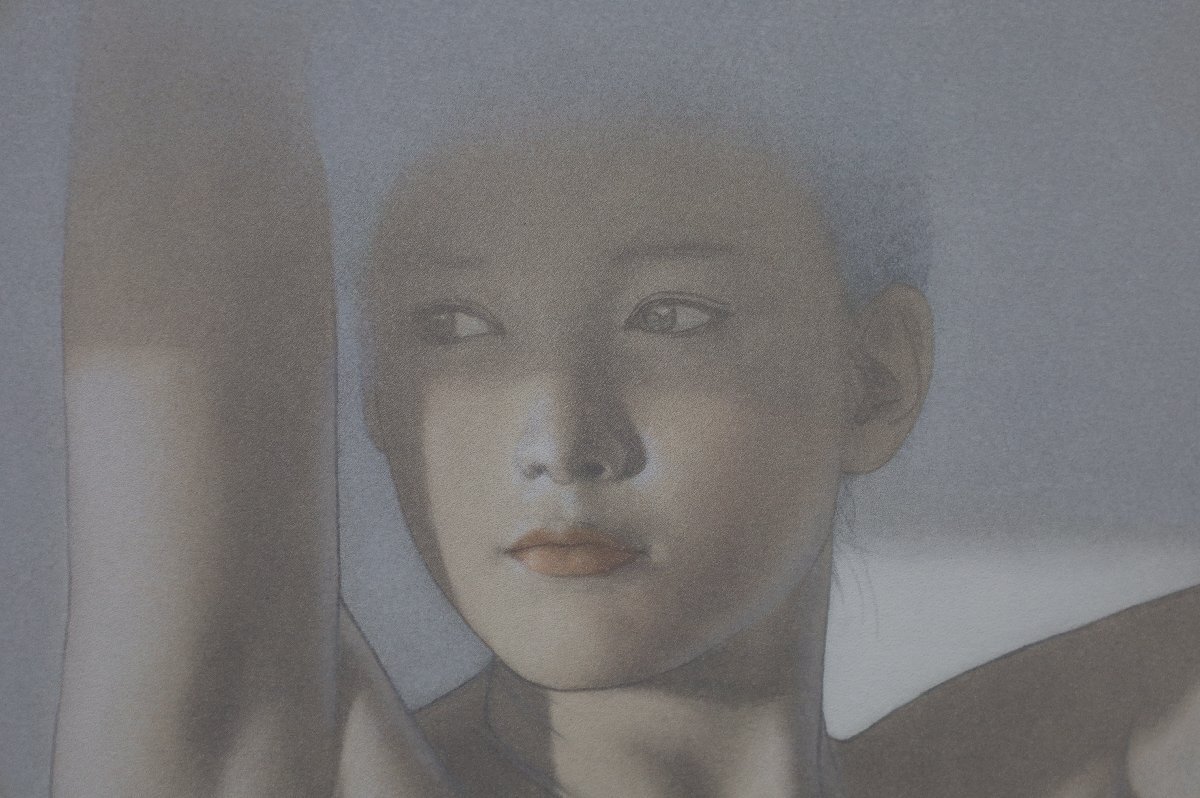 真作】 高塚省吾 落款あり 「朝のトルソ」 リトグラフ 女性画 裸婦画