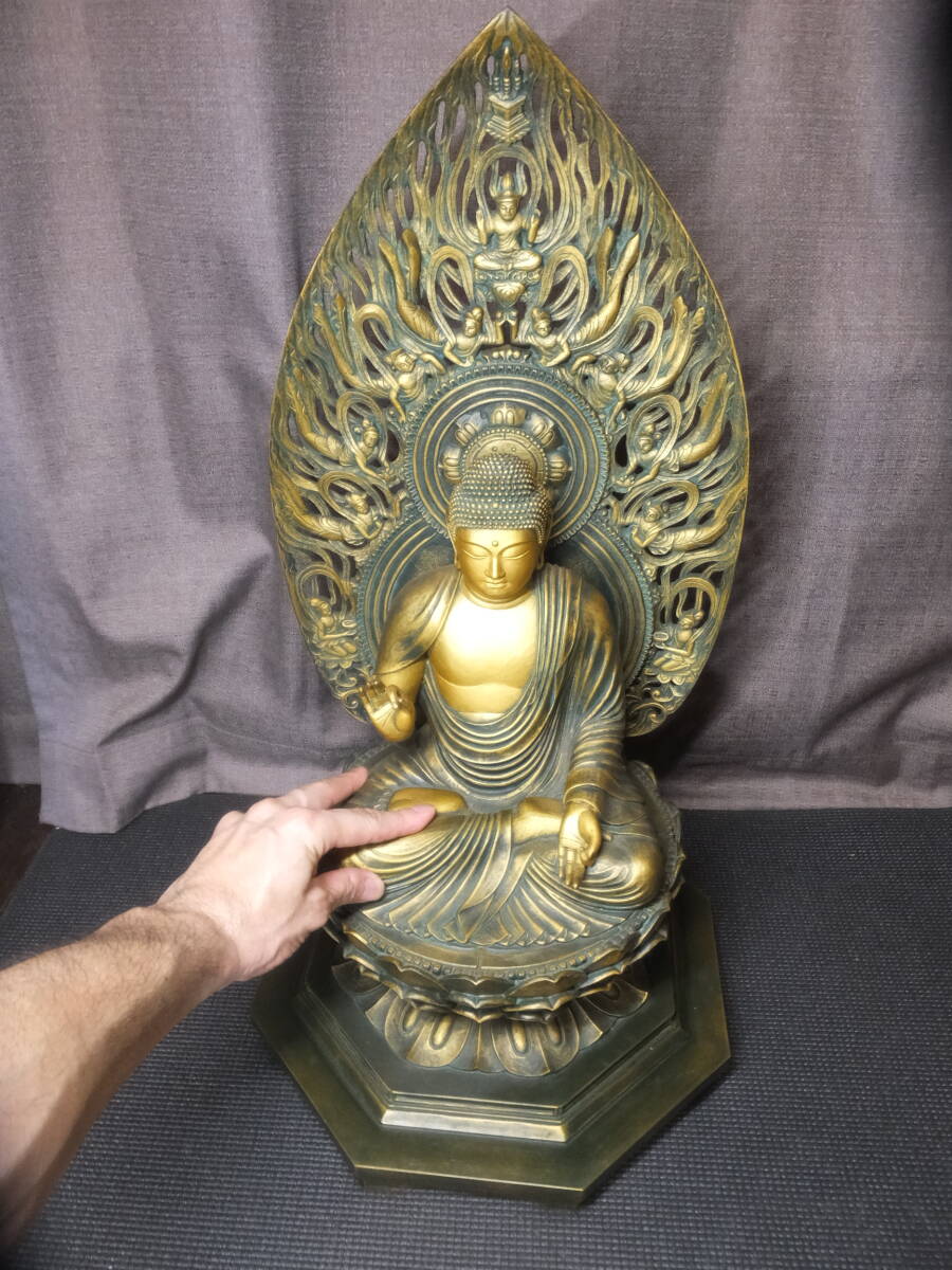 定価110万円！大仏師！松久宗琳作！阿弥陀如来坐像！高さ62センチ