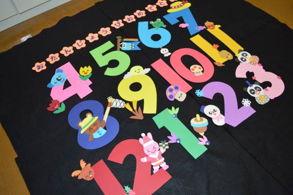 送料関税無料 壁面飾り 数字 12ヶ月分 型紙 パターン Malembe Org