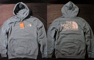 本物正規◆ノースフェイス◆スウェットパーカー THROWBACK NSE■XL■ALGAE BLUE 水色 青