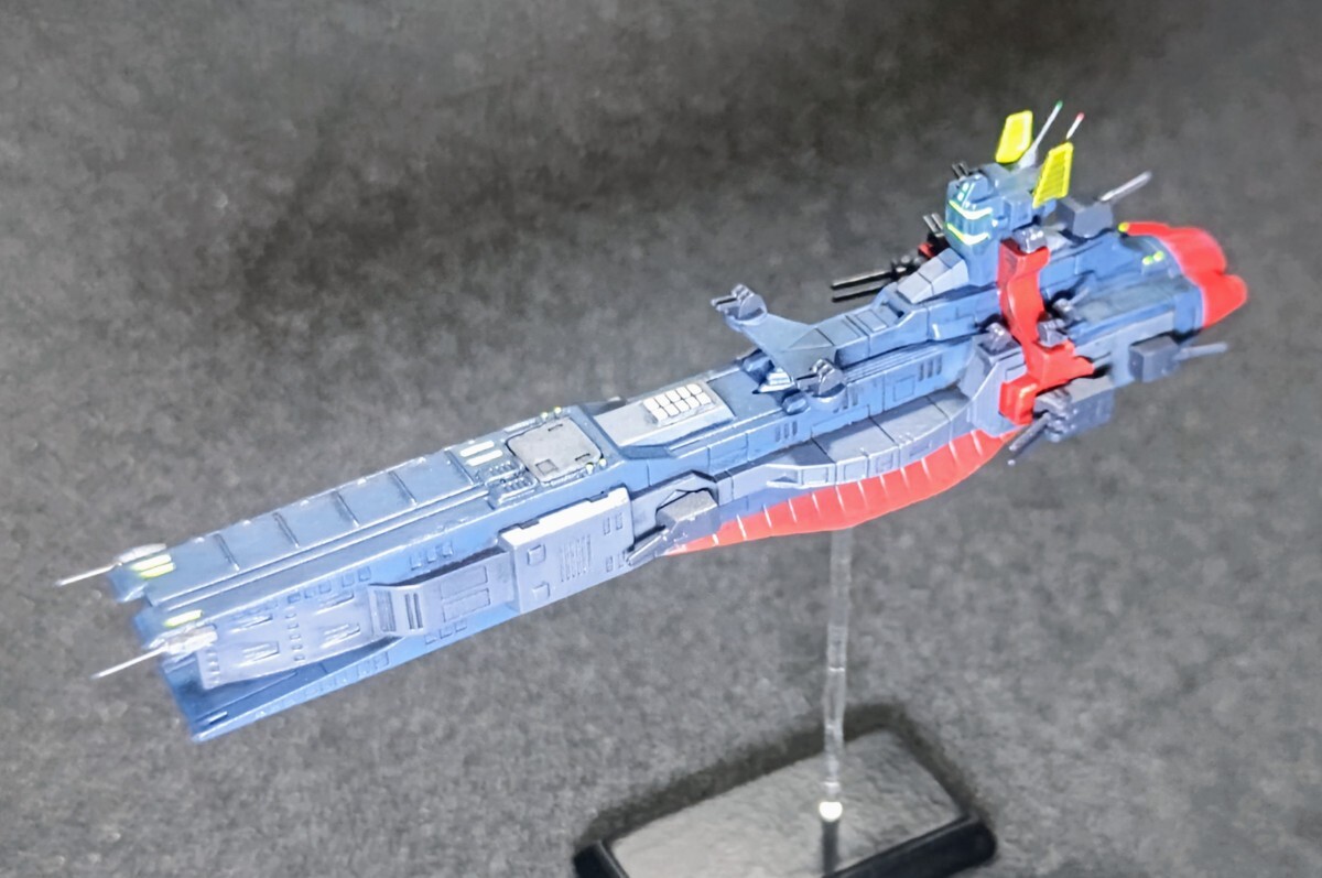 1/1700サイズ サラミス改級宇宙巡洋艦ティターンズ カラー完成品です。 ガンダム_1