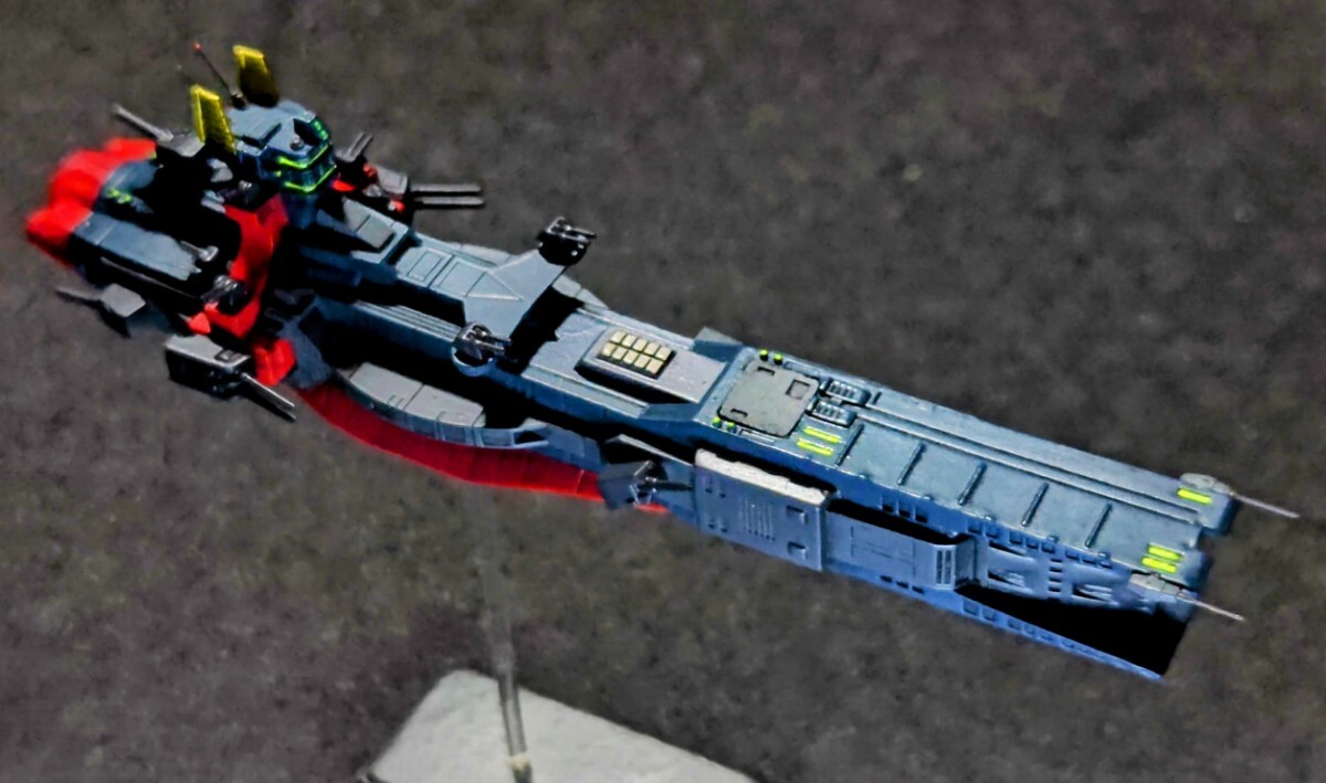 1/1700サイズ サラミス改級宇宙巡洋艦ティターンズ カラー完成品です。 ガンダム_5