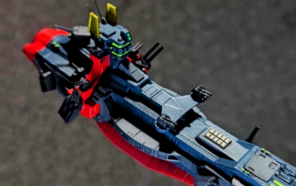 1/1700サイズ サラミス改級宇宙巡洋艦ティターンズ カラー完成品です。 ガンダム_6