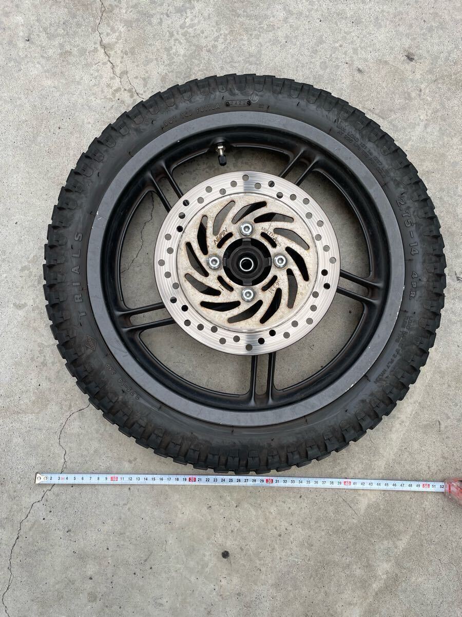 PCX125 フロントホイール ＋IRC TRIALS＋強化チューブ_1