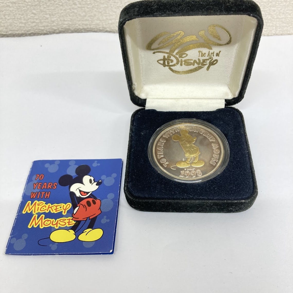 ディズニー ミッキーマウス 生誕70周年 記念 メダル SV999/24K 1オンス