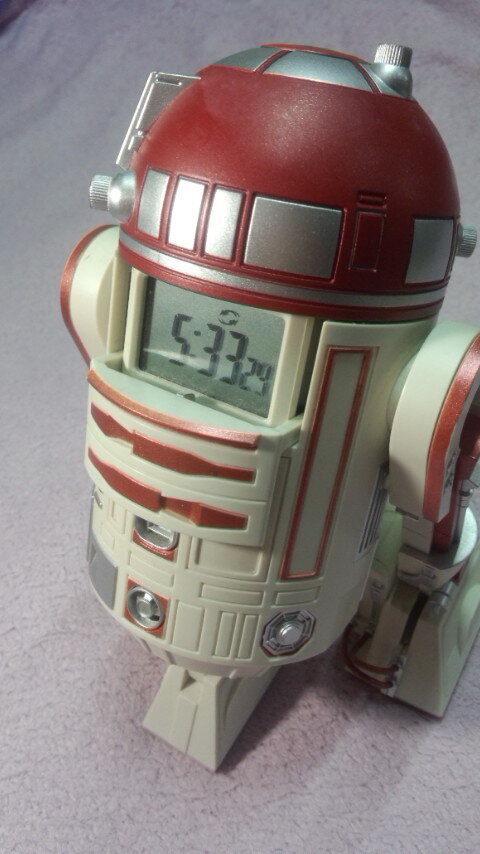 スターウォーズ R2-D2 希少の赤モデル アクション アラーム クロック
