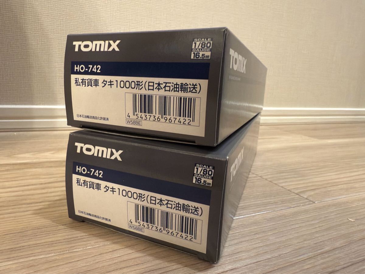 TOMIX HO-742 私有貨車 タキ1000形（日本石油輸送）2両_1