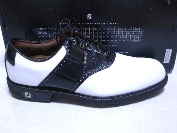 フットジョイ/footjoy【新品】FJアイコンICON/9XW/27/白黒52039(27.0cm