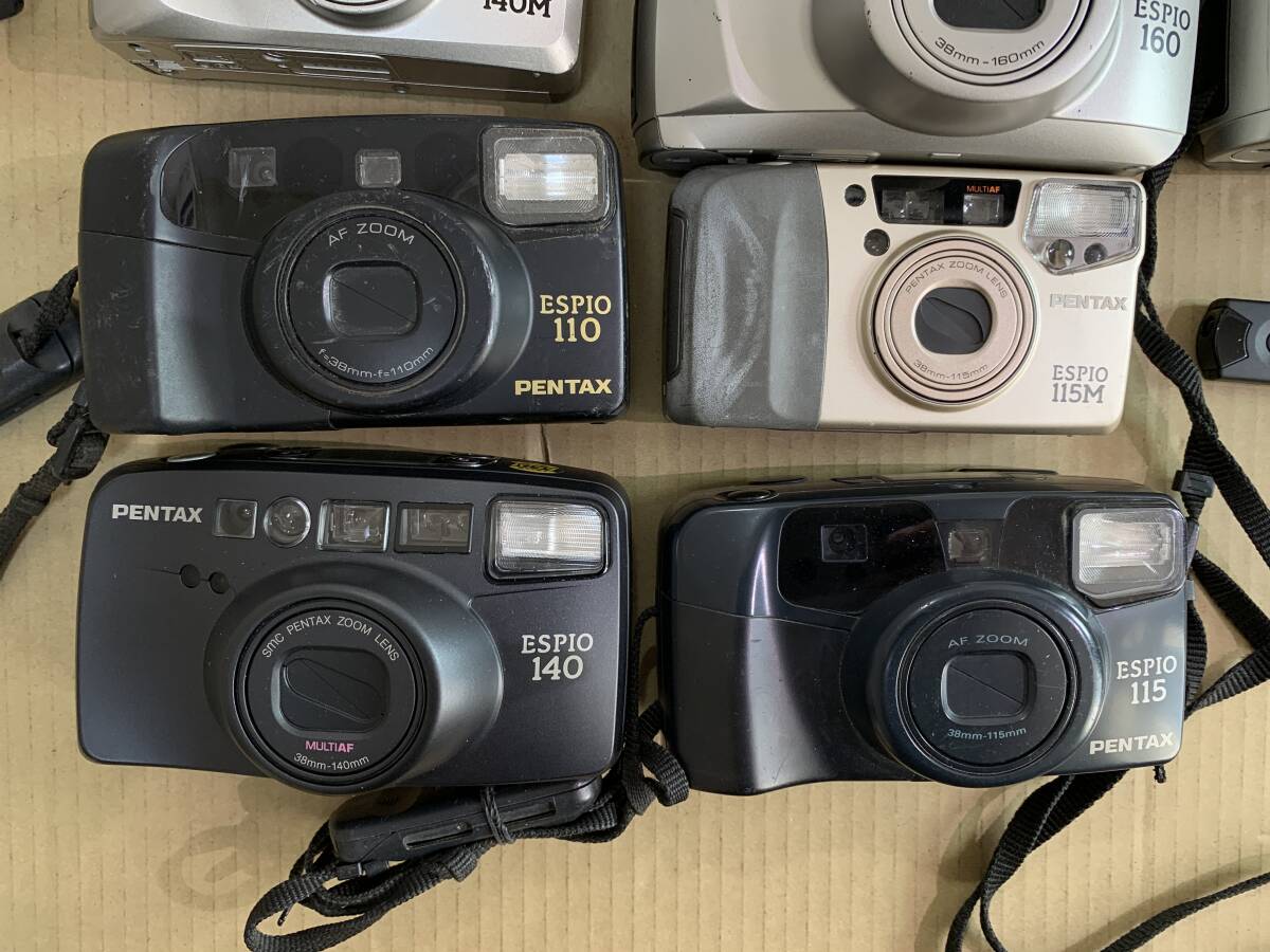 【14個】ペンタックス PENTAX ESPIO 150SL/160/140V/105Mi/140M/他 大量 カメラ 動作未確認 まとめて ジャンク セット まとめ (547)_3