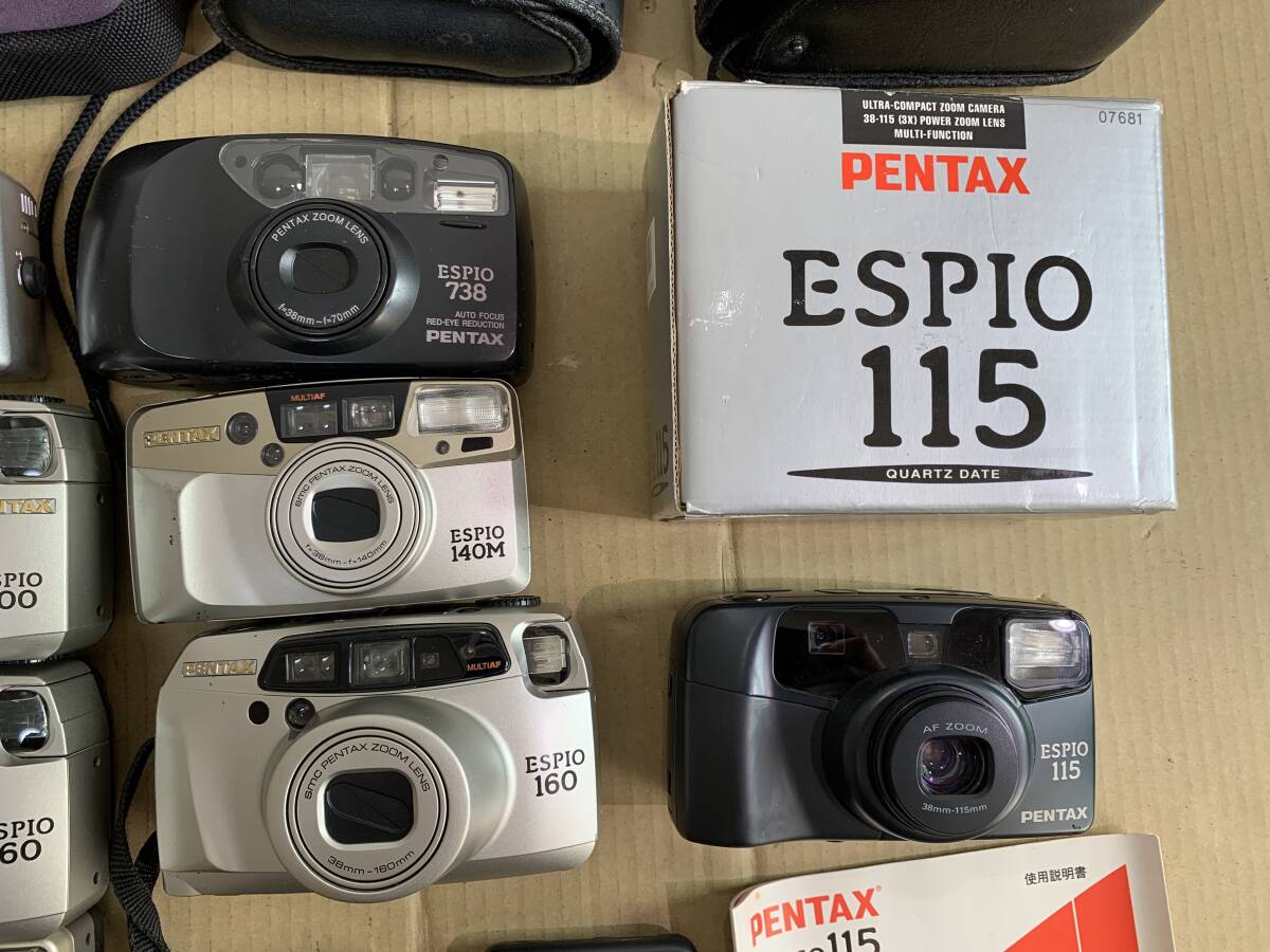 【14個】ペンタックス PENTAX ESPIO 150SL/160/140V/105Mi/140M/他 大量 カメラ 動作未確認 まとめて ジャンク セット まとめ (547)_4