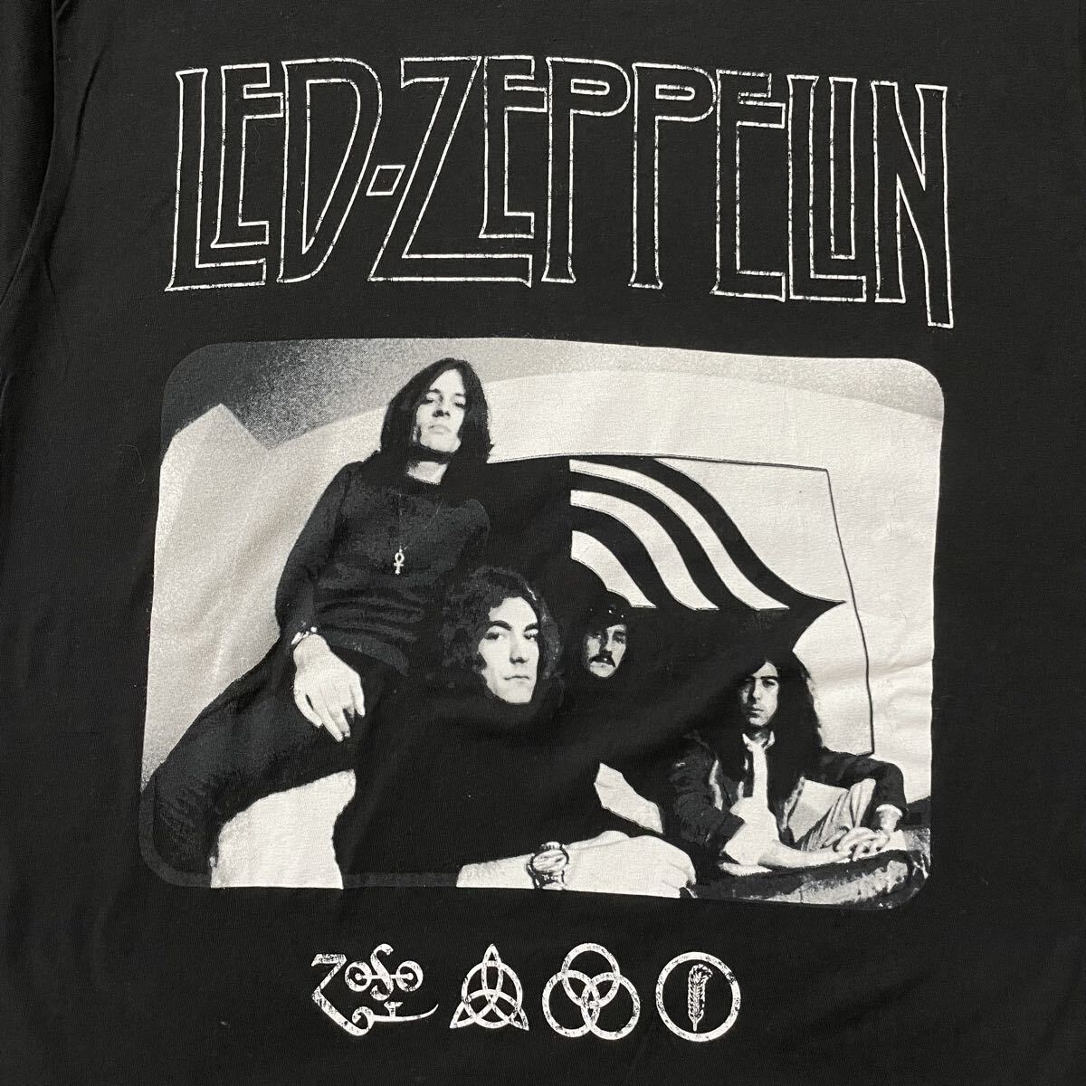LED-ZEPPELIN 古着Tシャツ Mサイズ 黒 オフィシャル レッド