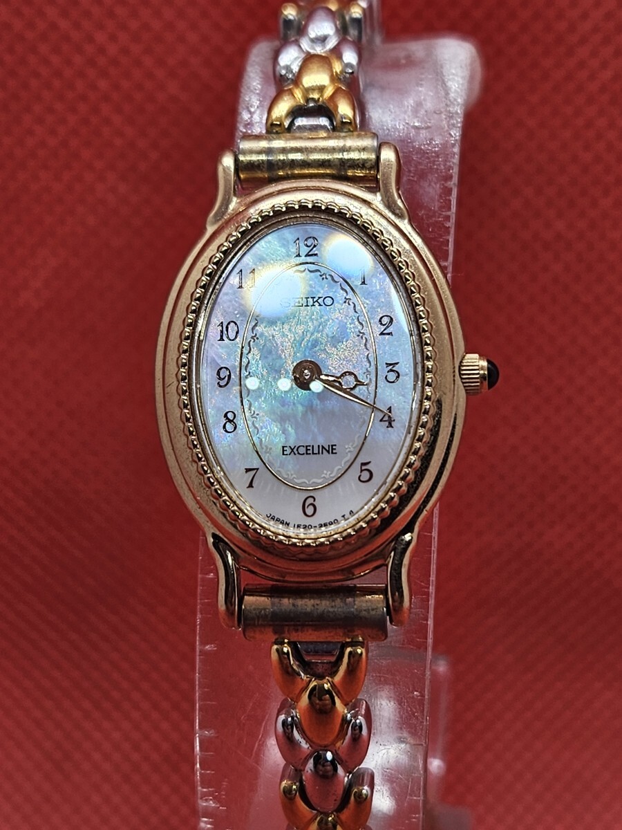 1円スタート 稼働品 SEIKO EXCELINE セイコー エクセリーヌ 1F20-6A4A