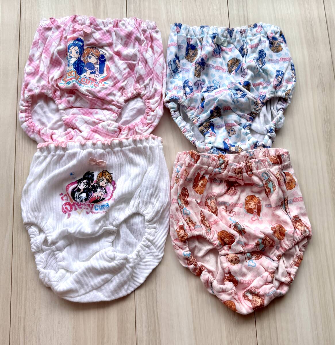 ふたりはプリキュア 女児 ショーツ 下着 4点セット サイズ120【タグ 