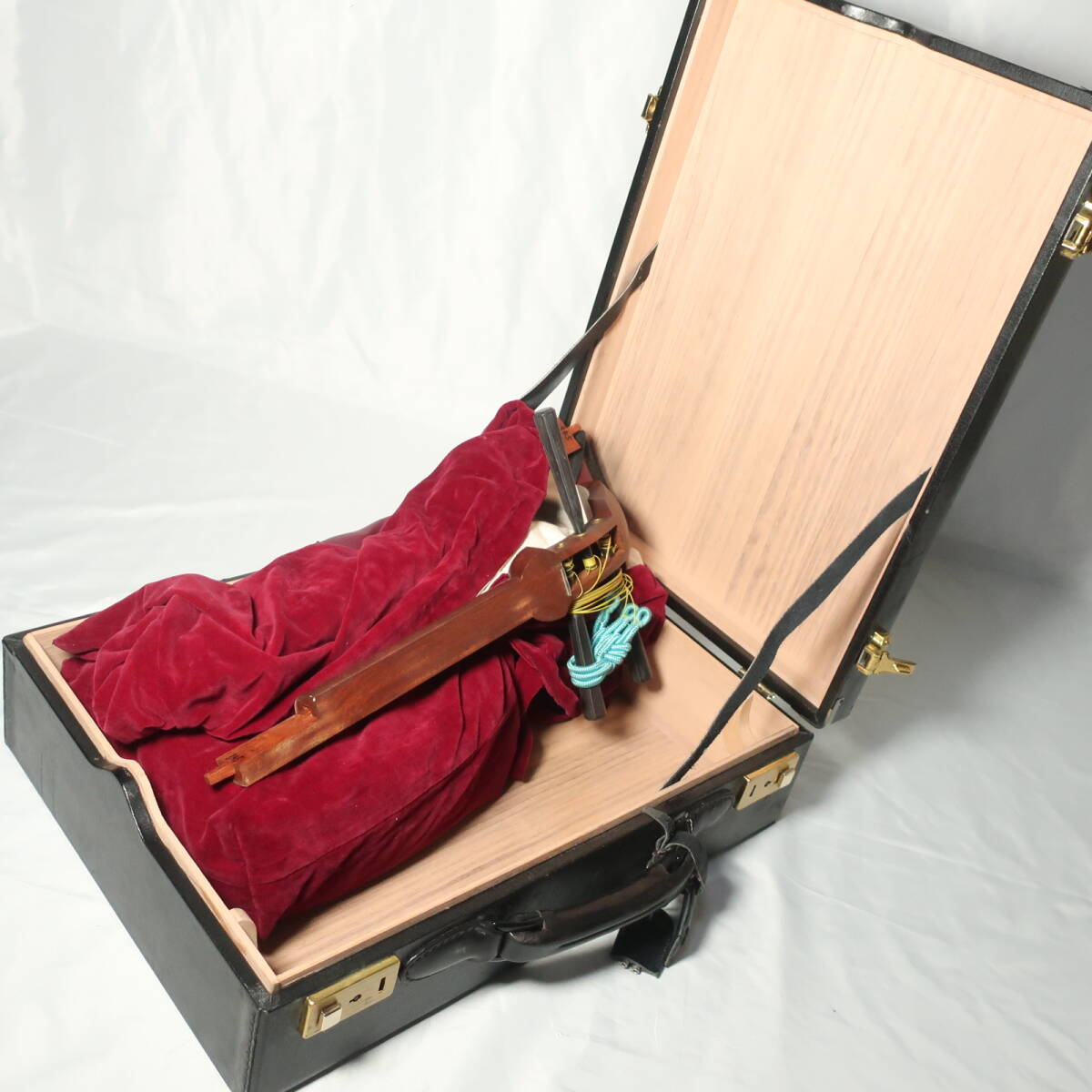 三味線 細棹 ハードケース 撥 付属 長唄 和楽器/100サイズ_10