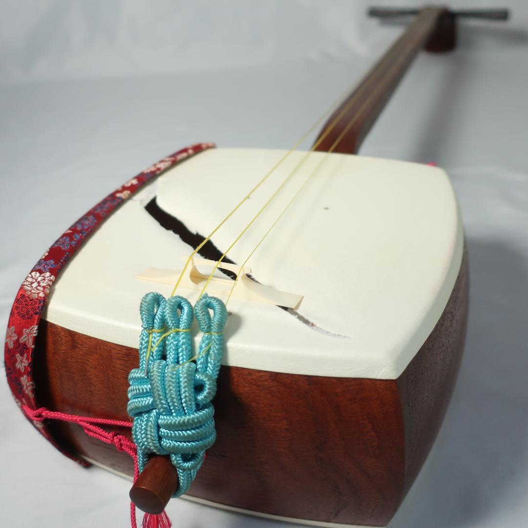 三味線 細棹 ハードケース 撥 付属 長唄 和楽器/100サイズ_6