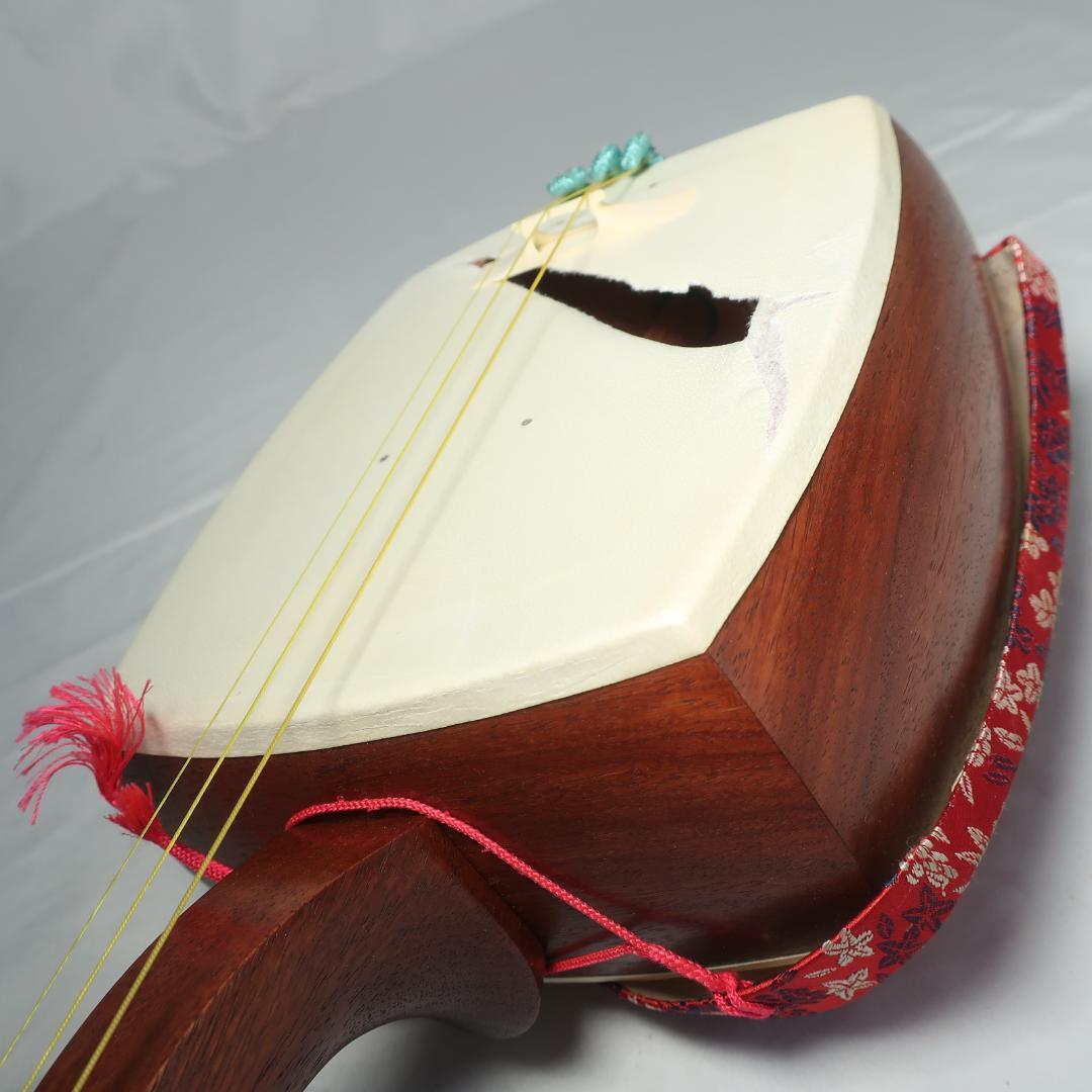 三味線 細棹 ハードケース 撥 付属 長唄 和楽器/100サイズ_7