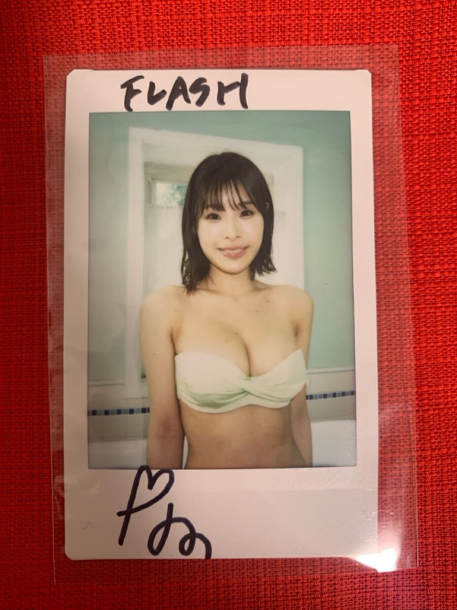 小笠原菜乃 Iカップ 直筆サイン入りチェキ SODSTAR AVデビュー FLASH