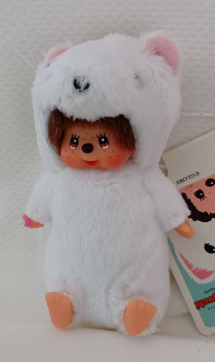 希少　モンチッチ オコジョ　ぬいぐるみストラップ モンチッチ おこじょモンチッチ携帯ストラップ(キャラクタードール