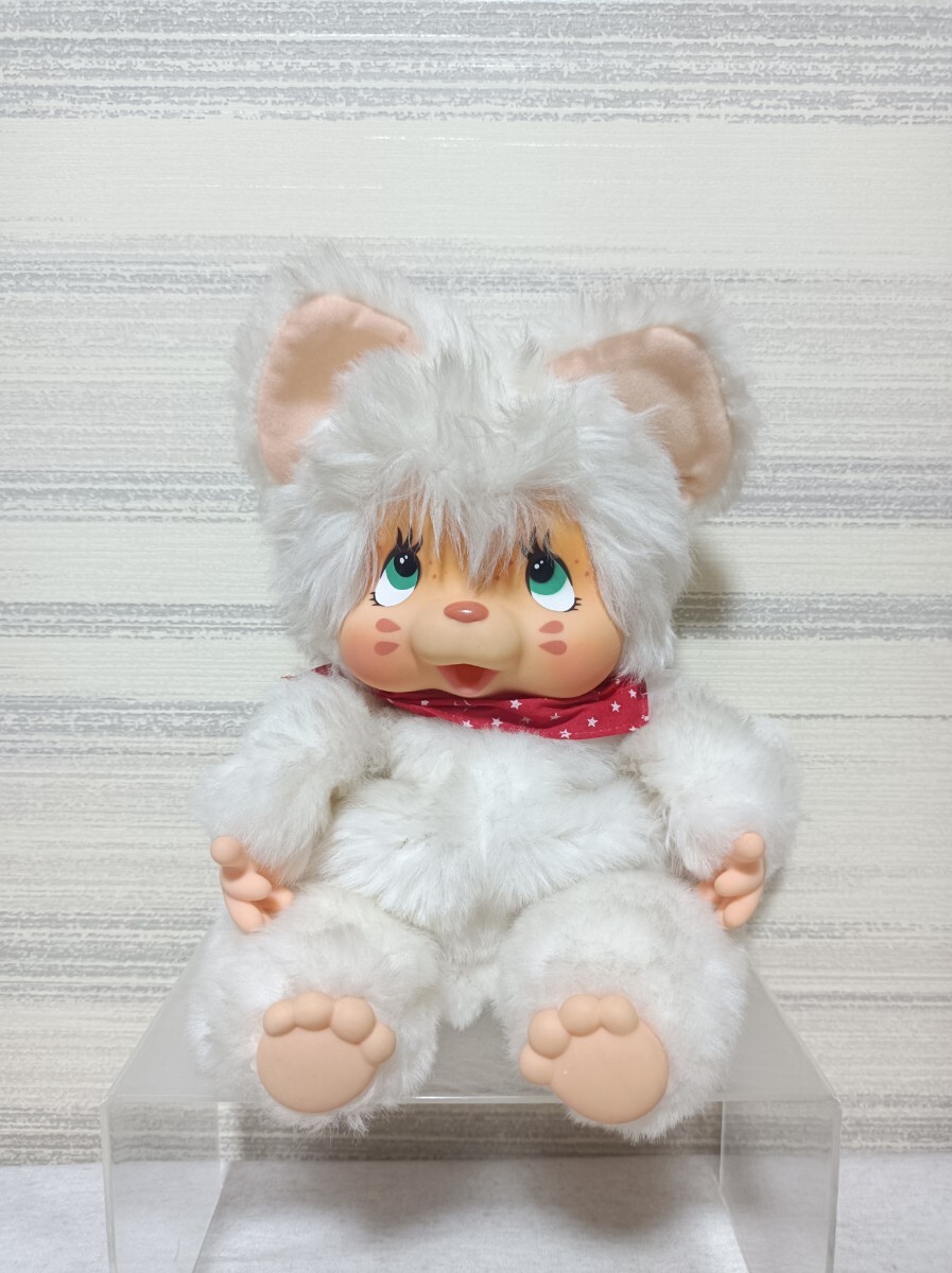 全長約33cm ワシノ ニャーミー 1979 ぬいぐるみ 人形 WASHINO NYAMY 白