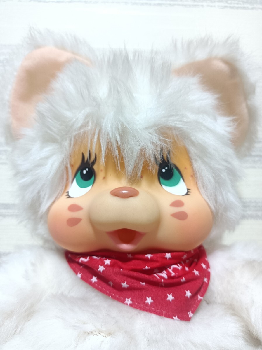 全長約33cm ワシノ ニャーミー 1979 ぬいぐるみ 人形 WASHINO NYAMY 白