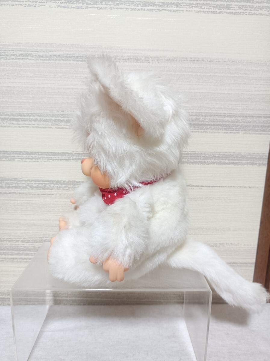 全長約33cm ワシノ ニャーミー 1979 ぬいぐるみ 人形 WASHINO NYAMY 白
